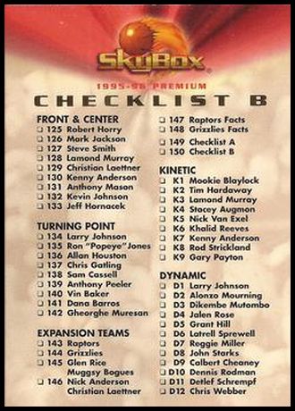 150 Checklist B